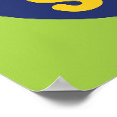 おもしろい調理師撹拌レトロ料理アールデコ ポスター (角)