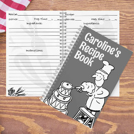 おもしろい調理師飾ケーキレシピ手帳 ノートブック