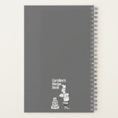 おもしろい調理師飾ケーキレシピ手帳 ノートブック (裏面)