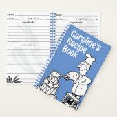 おもしろい調理師飾ズケーキレシピ ノートブック (内側)