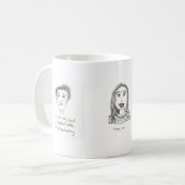 おもしろい諺のマグ コーヒーマグカップ (正面左)