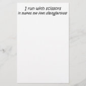 おもしろい諺の静止したノベルティの冗談はギフトを引用します 便箋 (正面)