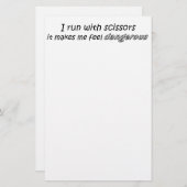 おもしろい諺の静止したノベルティの冗談はギフトを引用します 便箋 (正面/裏面)