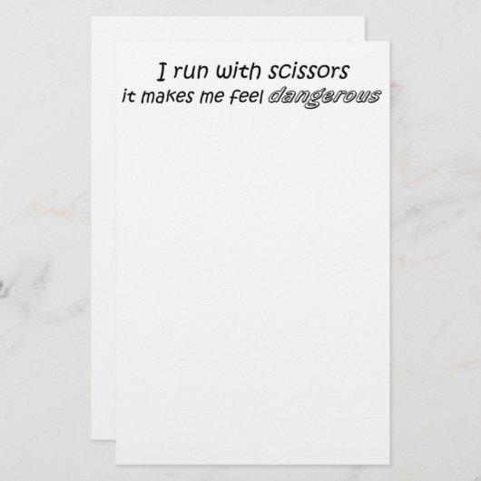 おもしろい諺の静止したノベルティの冗談はギフトを引用します 便箋 (正面/裏面)