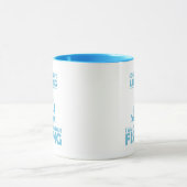 おもしろい諺の魚釣り マグカップ (中央)