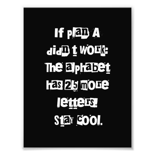 おもしろい諺インジムラバーギフト – タイポグラフィアート フォトプリント (正面)