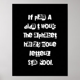 おもしろい諺インジムラバーギフト – タイポグラフィアート ポスター