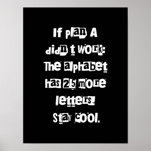 おもしろい諺インジムラバーギフト – タイポグラフィアート ポスター (正面)