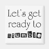 おもしろい諺ジョーク飲みギフト冷蔵庫用マグネット マグネット (正面)