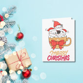 おもしろい諺ズメリークリスマスキャットマグカスタム カード