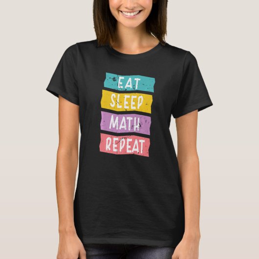 おもしろい諺ズ算数先生男性へ女子ファミリー Tシャツ (正面)