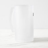 おもしろい諺ビアスティーンマグ家族ギフトアイディア フロストグラスビールジョッキ (正面左)