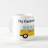 おもしろい諺マイキャラバンキャンプ用コーヒーマグ コーヒーマグカップ (正面左)