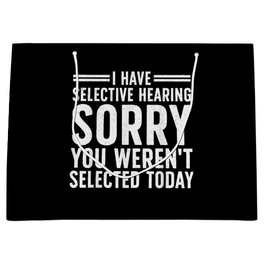 おもしろい諺芸術の皮肉な人々男性の女性S ラージペーパーバッグ (正面)