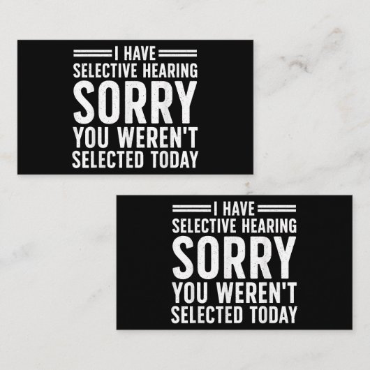 おもしろい諺芸術の皮肉な人々男性の女性S 名刺 (正面/裏面)