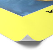 おもしろい警告のベールの浴室ユーモア ポスター (角)