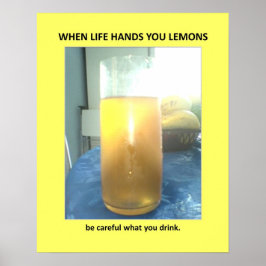 おもしろい警告のベールの浴室ユーモア ポスター