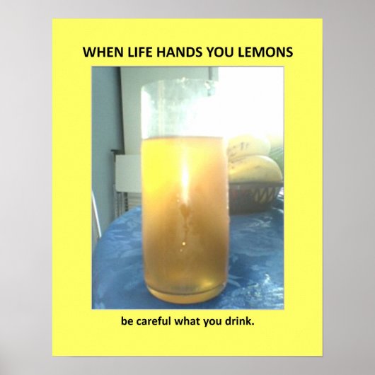 おもしろい警告のベールの浴室ユーモア ポスター (正面)