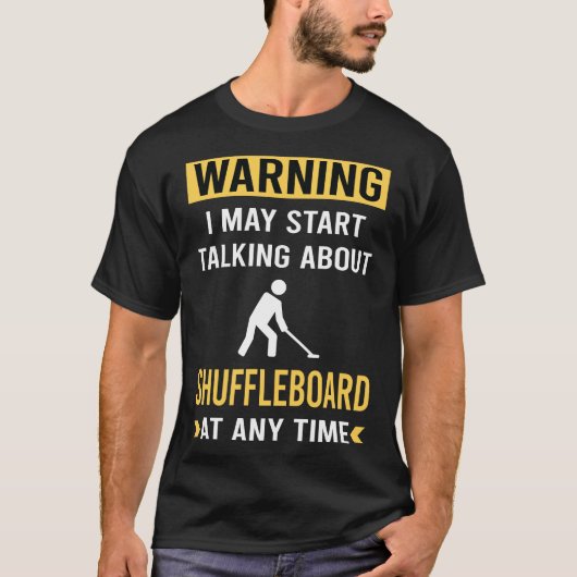おもしろい警告の船首 Tシャツ (正面)