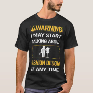 おもしろい警告ファッション Tシャツ