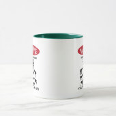 おもしろい警告農場巡査熱狂するGoat LaDy マグカップ (中央)