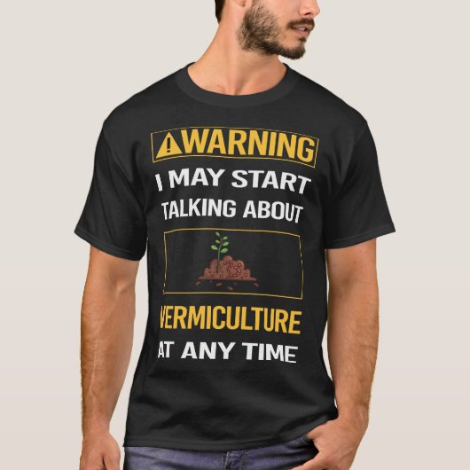 おもしろい警告麦塚 Tシャツ (正面)