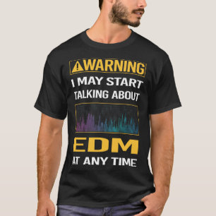 おもしろい警告EDM Tシャツ