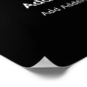 おもしろい警告Shark's保 - Calm and Swim Fast ポスター (角)