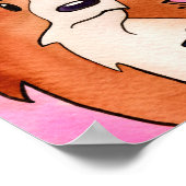 おもしろい警察の水の色コルギ ポスター (角)