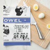 おもしろい警察テーマの公式漫画 キッチンタオル (四つ折り)