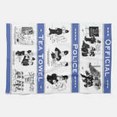 おもしろい警察テーマの公式漫画 キッチンタオル (横)