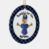 おもしろい警察官のギフト – 誇りを持ったかわいいYou Officer セラミックオーナメント (右)