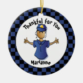 おもしろい警察官のギフト – 誇りを持ったかわいいYou Officer セラミックオーナメント (正面)