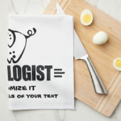 おもしろい豚 キッチンタオル (四つ折り)