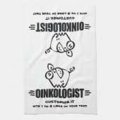 おもしろい豚 キッチンタオル (縦)