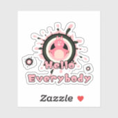 おもしろい豚 シール (シート)