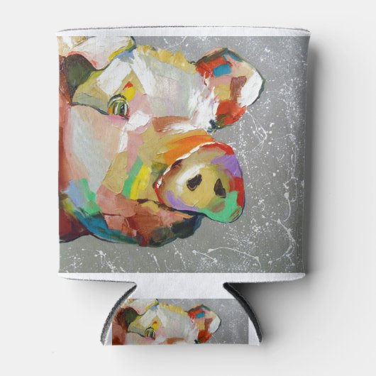 おもしろい豚 缶クーラー (正面)