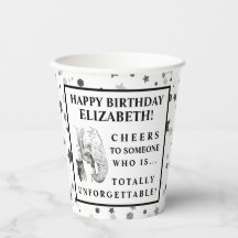 おもしろい象バースデーパーティー紙カップ