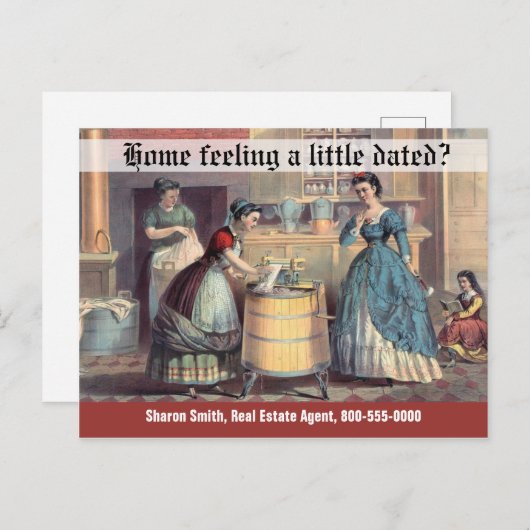 おもしろい財実在産マーケティングヴィンテージ ポストカード (正面/裏面)