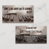 おもしろい貧しい職人の専門救済師 名刺 (正面/裏面)