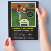 おもしろい資金調達バーレストランコーンホールトーナメント チラシ (手)