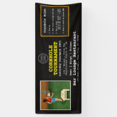 おもしろい資金調達バーレストランコーンホールトーナメント 横断幕 (縦)