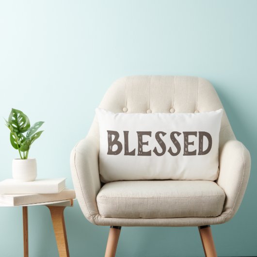 おもしろい賛美タイポグラフィ |腰枕 ランバークッション (椅子)