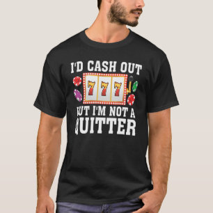 おもしろい賭博スロットマシ男性へンカジノ女子 Tシャツ