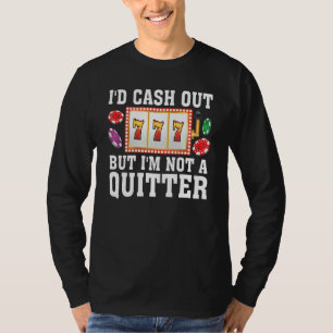 おもしろい賭博スロットマシ男性へンカジノ女子 Tシャツ