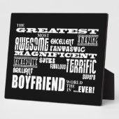 おもしろい贈り物:恋人もっとも偉大 フォトプラーク (側面)