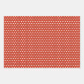 おもしろい赤緑黄抽象芸術松の木のパターン ラッピングペーパーシート (正面2)