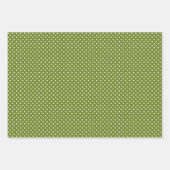 おもしろい赤緑黄抽象芸術松の木のパターン ラッピングペーパーシート (正面3)