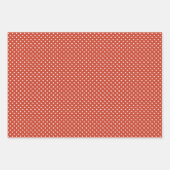 おもしろい赤緑黄抽象芸術松の木のパターン ラッピングペーパーシート (正面3)