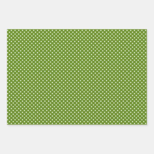 おもしろい赤緑黄抽象芸術松の木のパターン ラッピングペーパーシート (正面2)